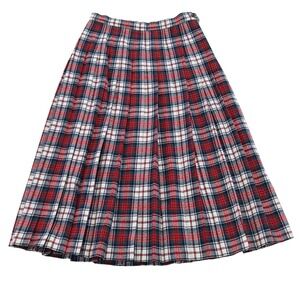VTG 1960s Pendleton Authentic Dress Macduff Tartan Pleated Wool Skirt Size‎ 10